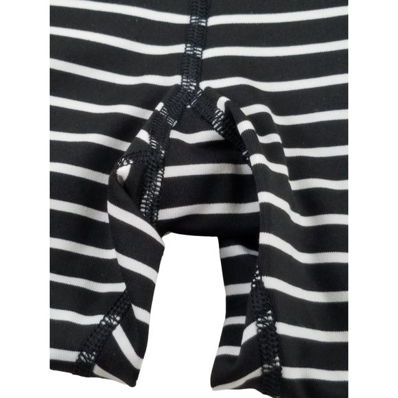 Womens Scorpio Sol Black White Stripes Pants Leggings Poly-Spandex Blend Small - Picture 5 of 6